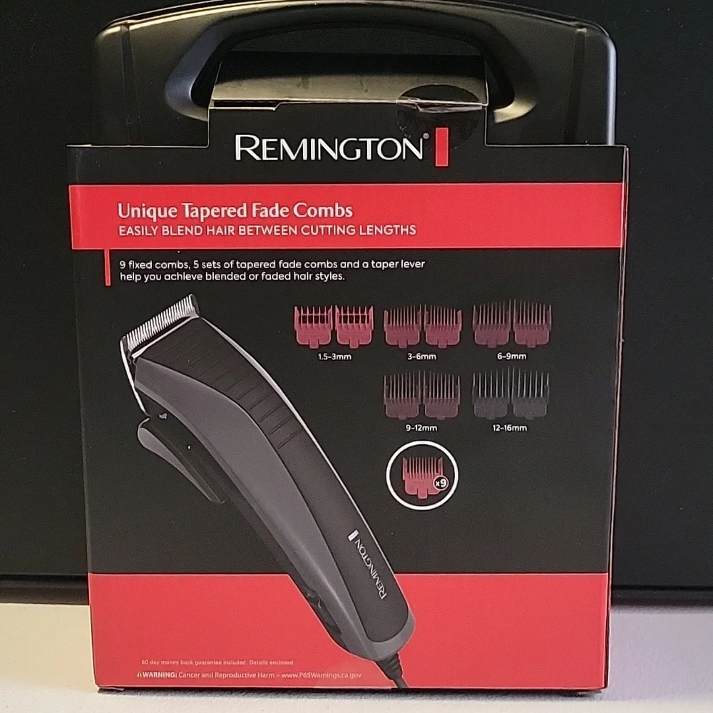 Remington Easy Fade Haircut Kit - Black and Red Design